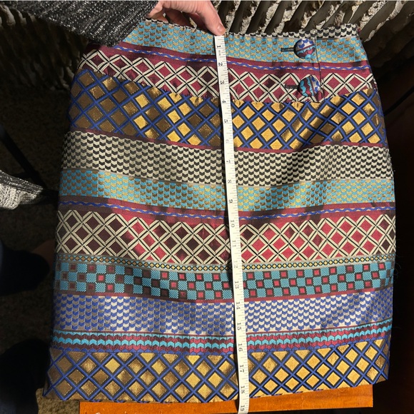 Maeve Anthropologie Audra Jacquard Geometric Skirt Size 2 NWOT - Picture 10 of 12